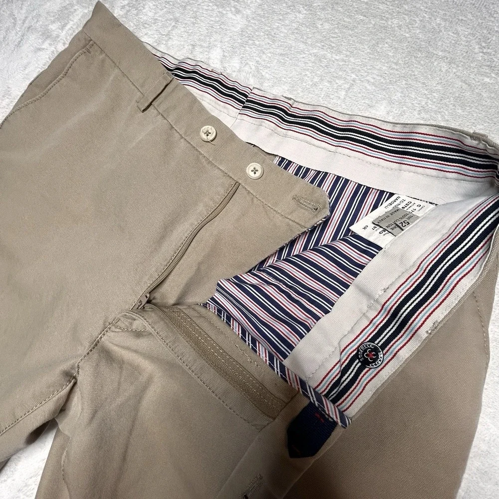 Angelo Nardelli Chino Mens Italy Size 52 (US Waist‎ 35-36) Beige Cotton Pants